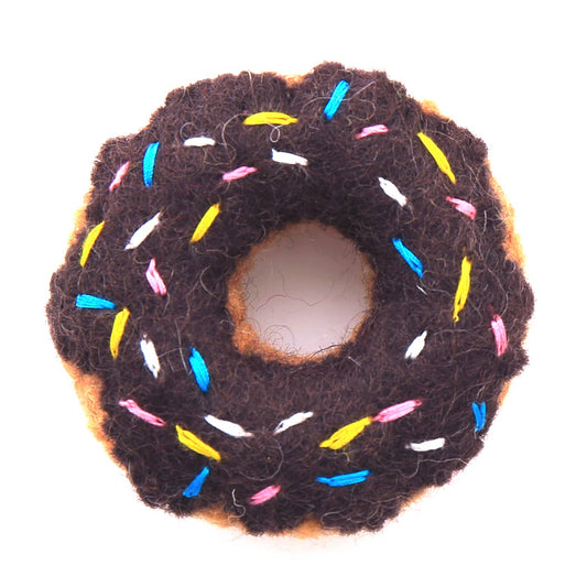 Chocolate Donut Cat Toy