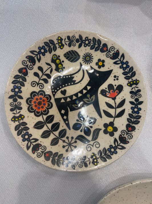 5"-6" Ceramic Dish - Fox