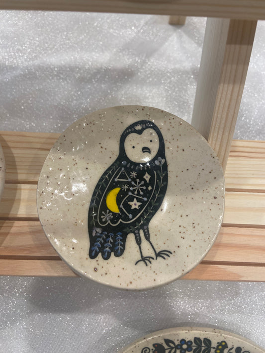 3"-4" Ceramic Animal Dish - Owl